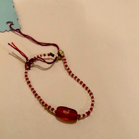 Handmade by Me, Kid’s Bracelet, Beaded, Dark Pink, Clear, Lobster Clasp